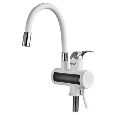 Проточный кран-водонагреватель Zerix ELW210F0WHITE 3,3 kW силиконовый излив, на мойку (ZX5859) Проточный кран-водонагреватель Zerix ELW210F0WHITE 3,3 kW силиконовый излив, на мойку (ZX5859)